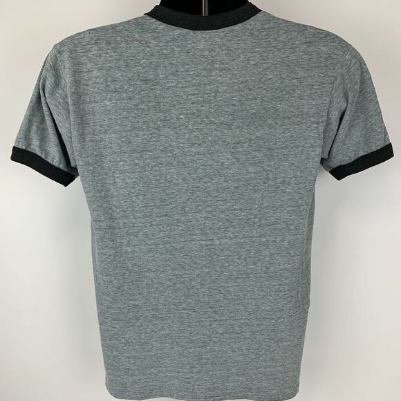 Vintage 80s KPBS Auction T Shirt Mens M Medium Gray Telethon Elephant San Diego - Picture 3 of 9